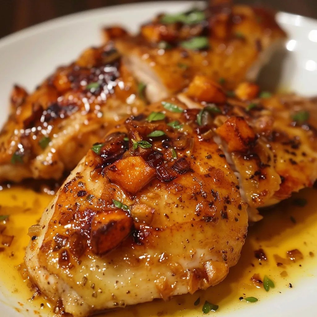 Maple-Glazed Chicken with Roasted Sweet Potatoes