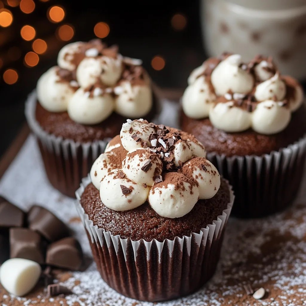 Hot Chocolate Cupcakes