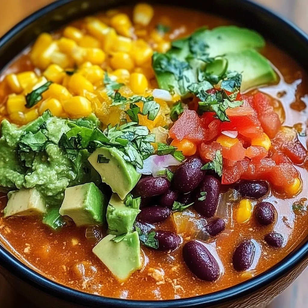 Creamy & Spicy Taco Soup