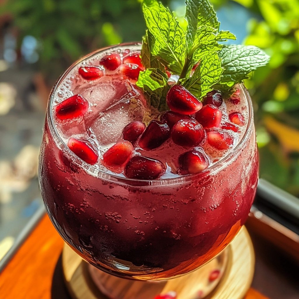 Pomegranate Vodka Spritz Cocktail Recipe