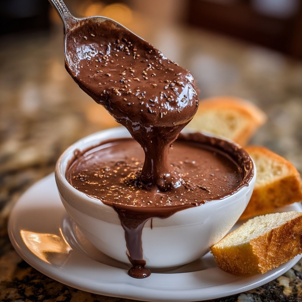 Lavender Infused Chocolate Fondue