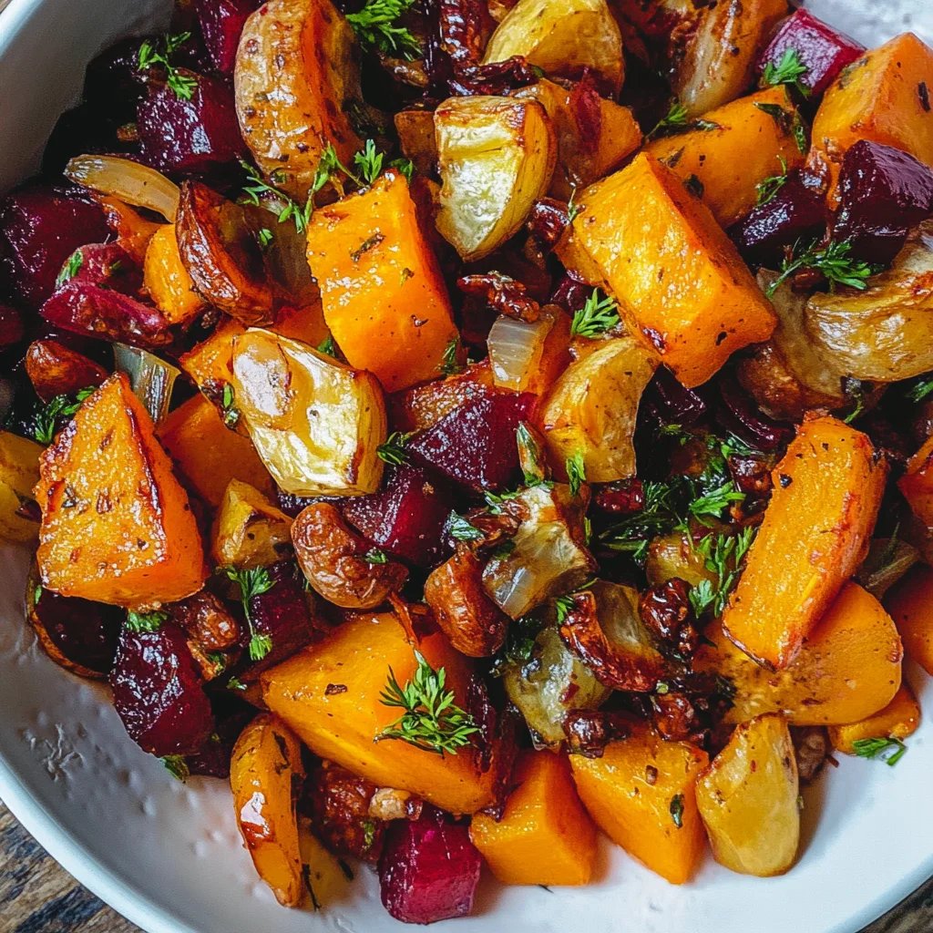 Winter Vegetable Salad w/ Roasted Butternut