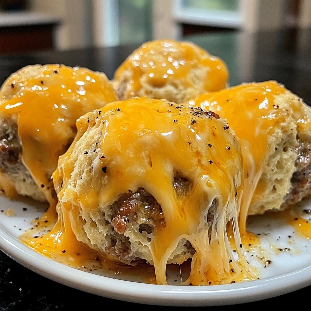 Savory Cheddar Bay Biscuit Sausage Balls