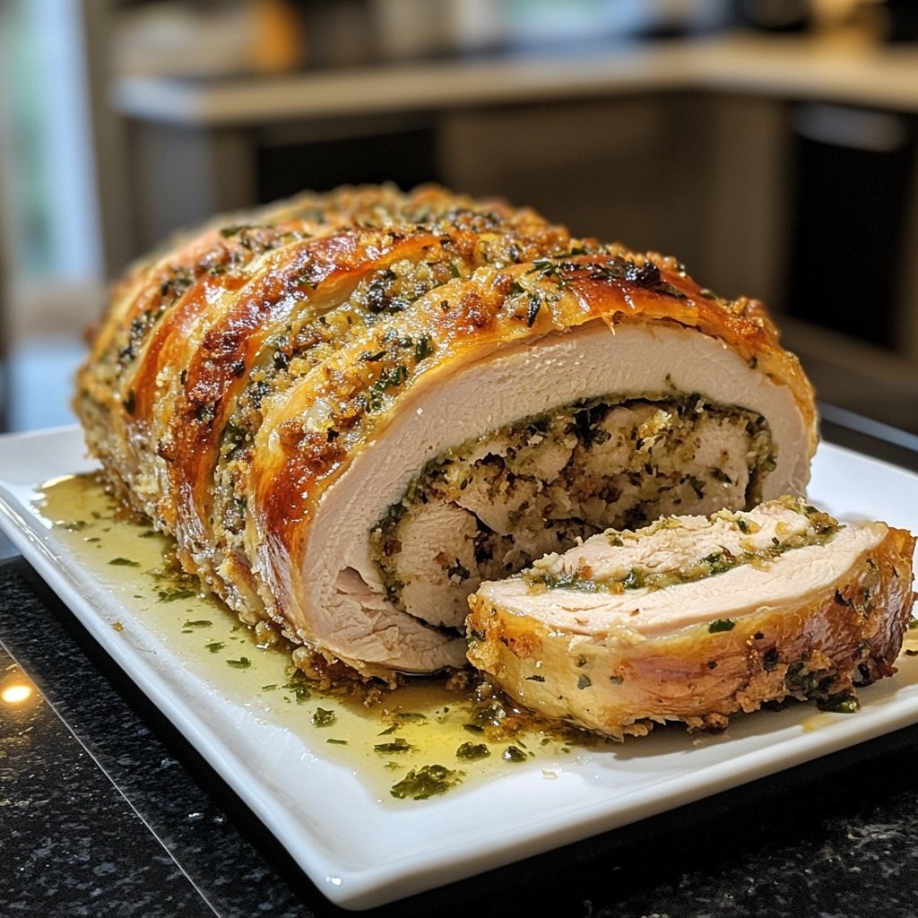 Stuffed Turkey Roll