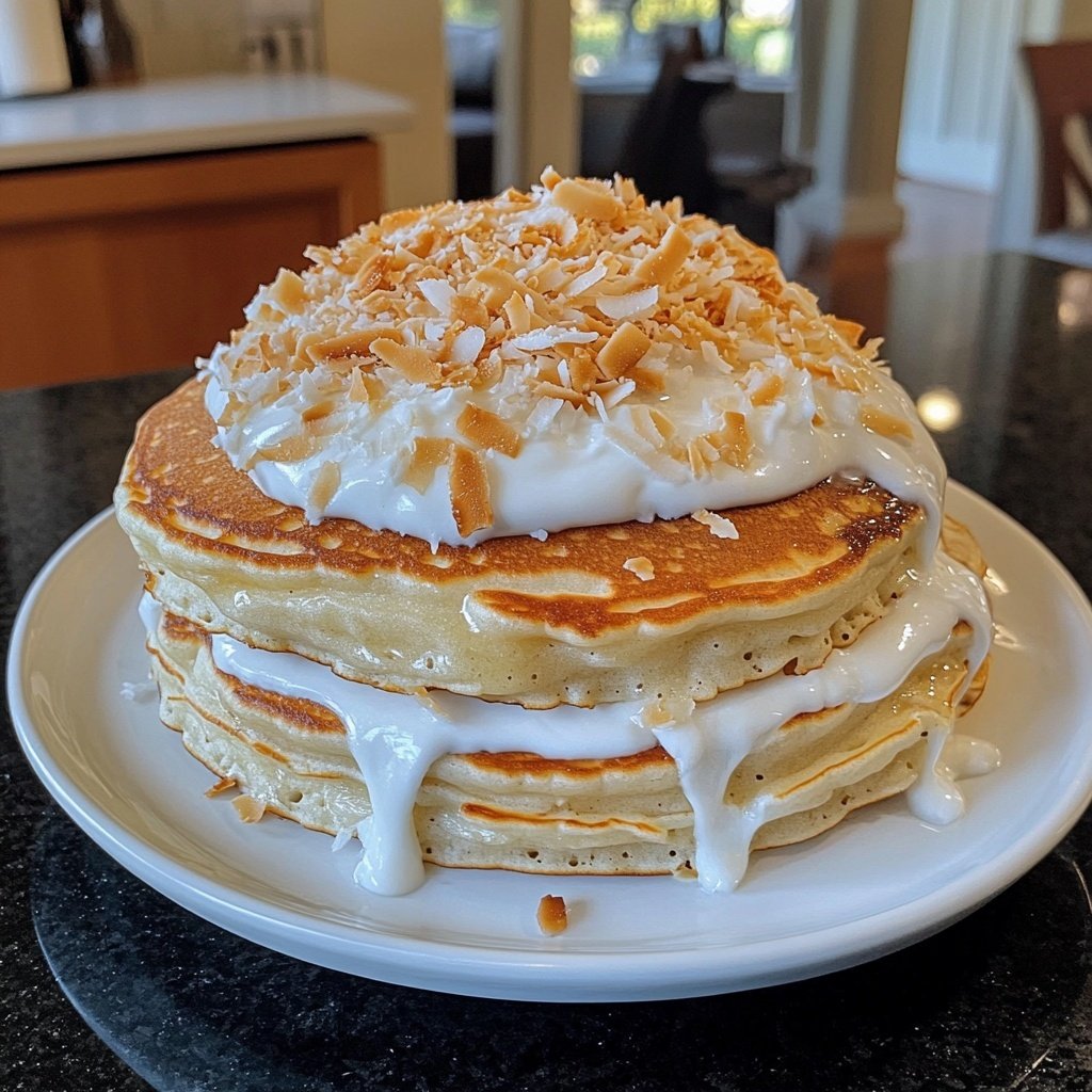 Coconut Cream Pancakes