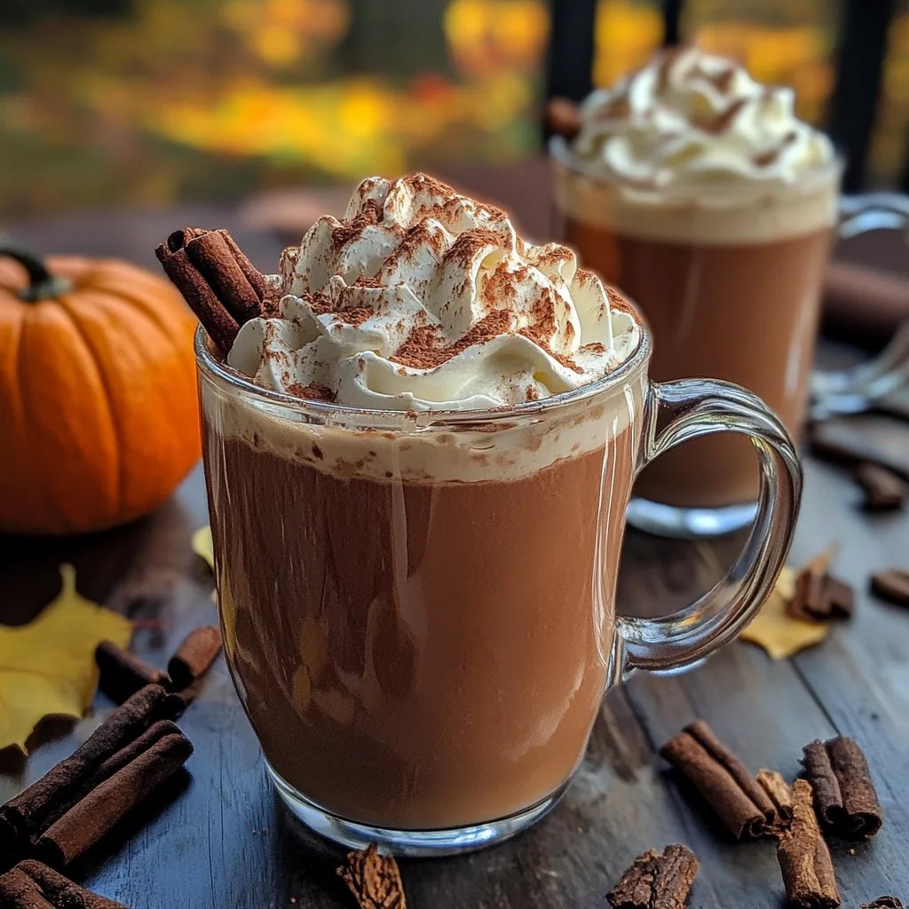 Maple Cinnamon Fall Hot Chocolate