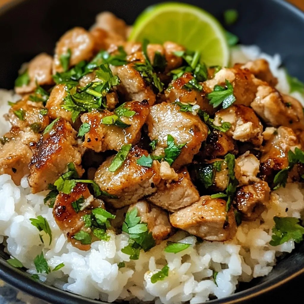 Zesty Ginger Lime Pork w/ Creamy Coconut Rice: An Incredible Ultimate Recipe