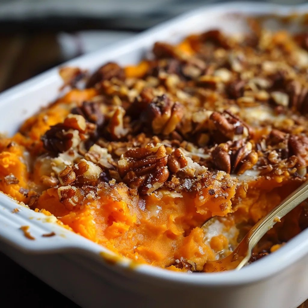 Southern Maple Sweet Potato Casserole