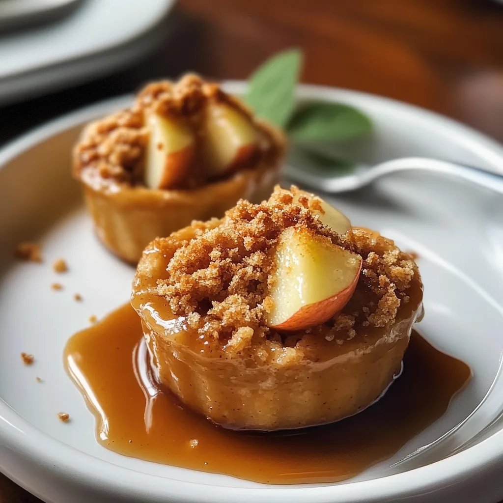Mini Apple Crumbles with Cinnamon