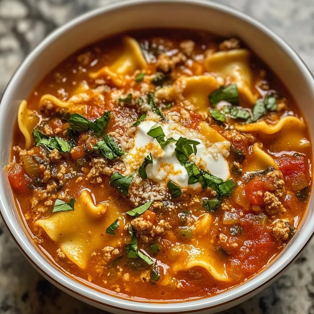 Easy Made Lasagna Soup Recipe By Lily Carter