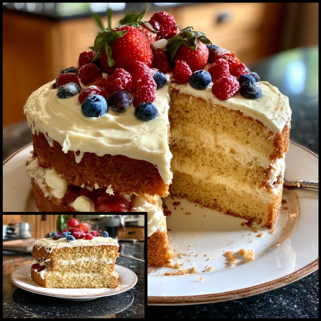 Easy Vanilla Sponge Cake