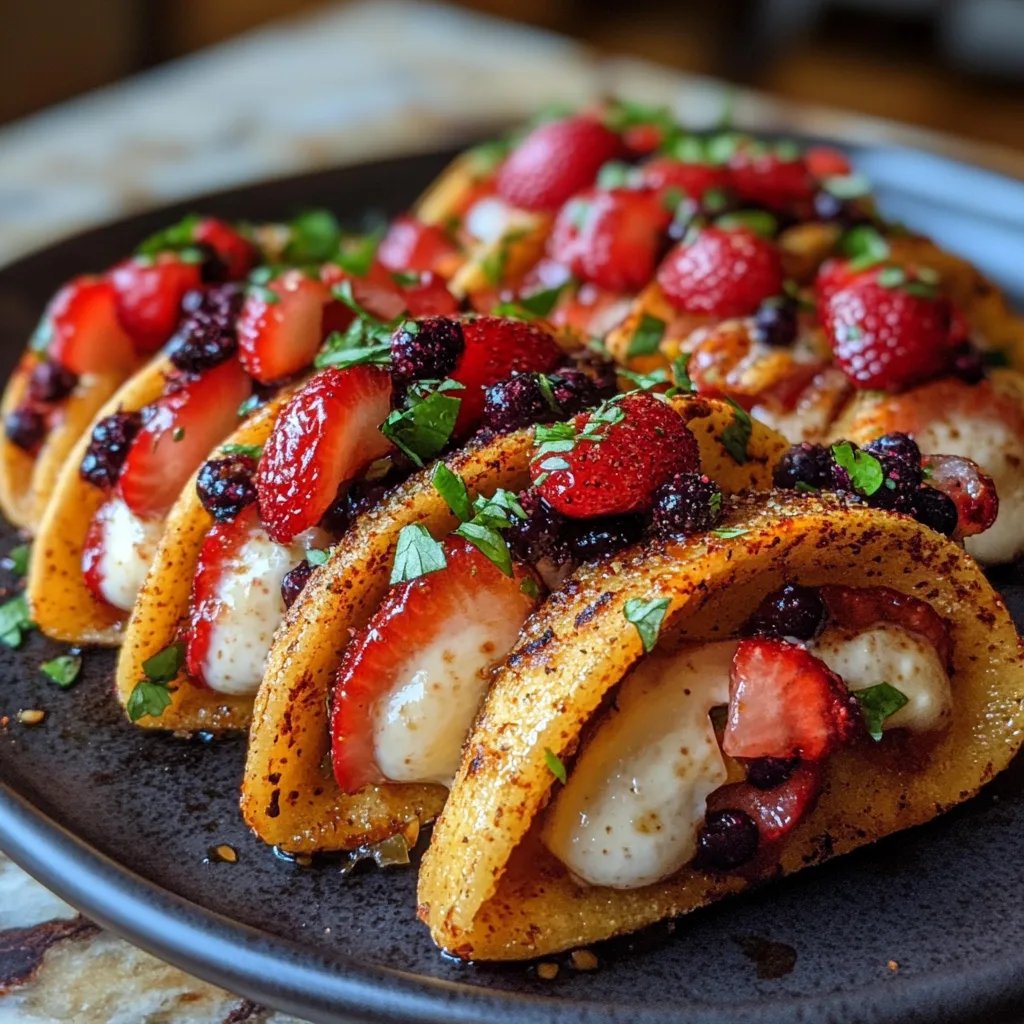 Berrylicious Cheesecake Tacos: An Incredible Ultimate Recipe