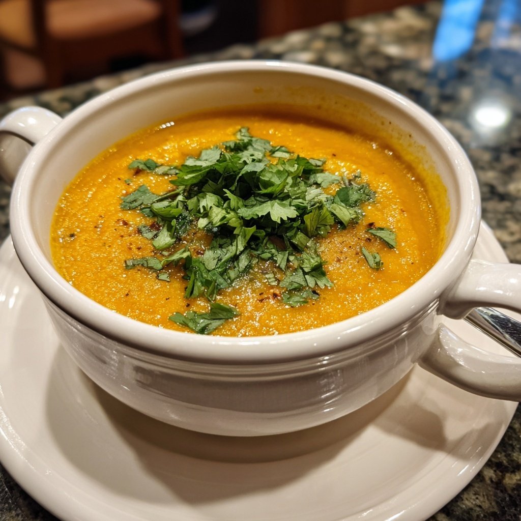Red Lentil Soup with Cilantro