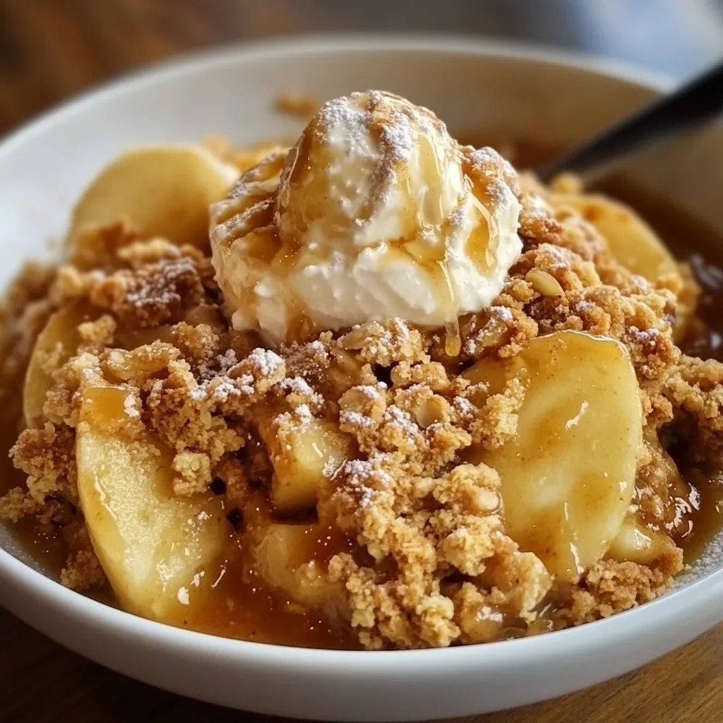 Classic Apple Crisp w/ Ice Cream Topping: An Amazing Ultimate Recipe