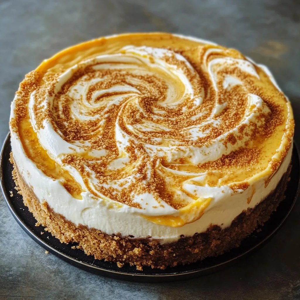 Pumpkin Swirl Cheesecake