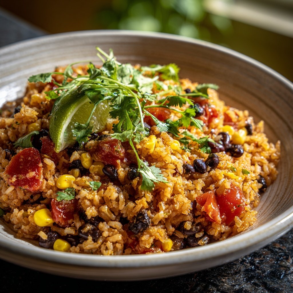 Mexican Red Rice Skillet Dish