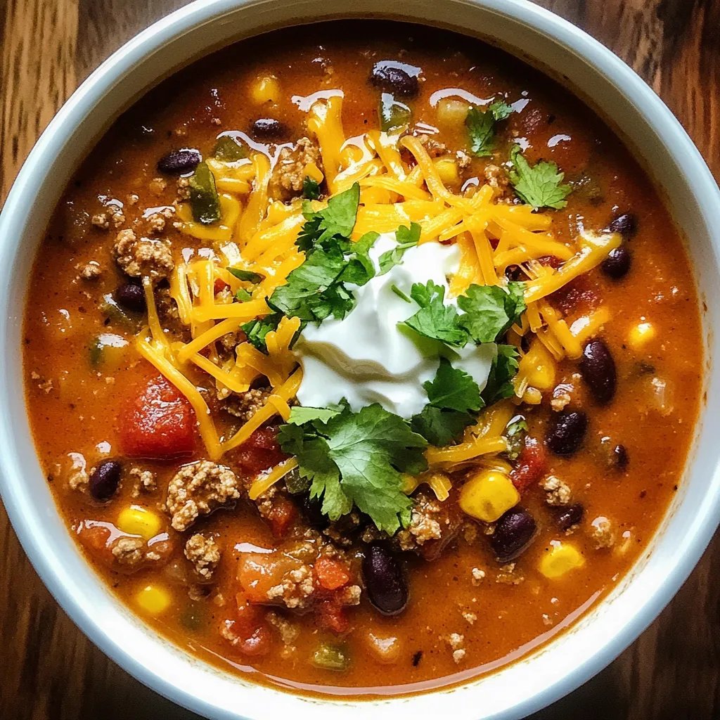 The Best Creamy Taco Soup