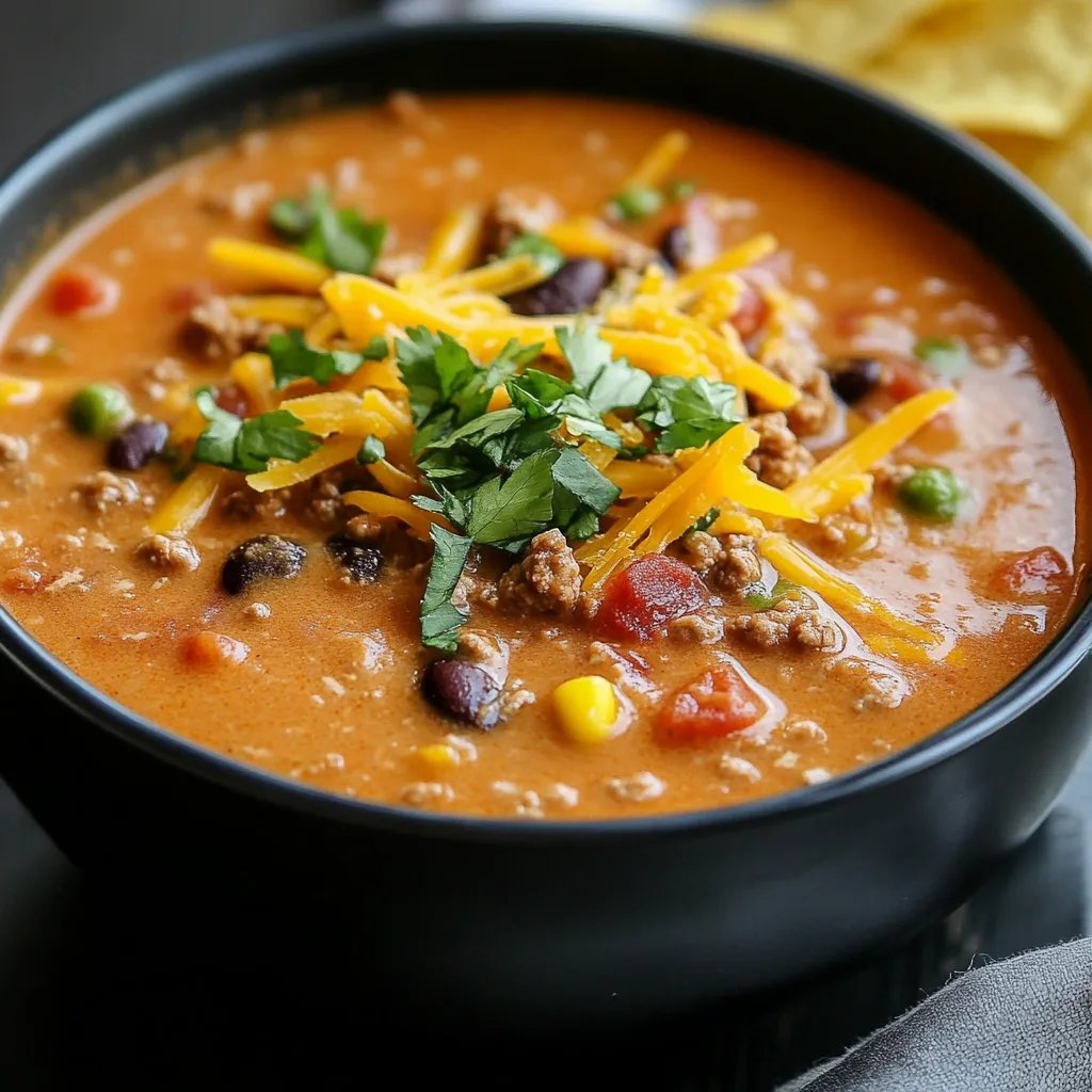 Slow Cooker Nacho Soup