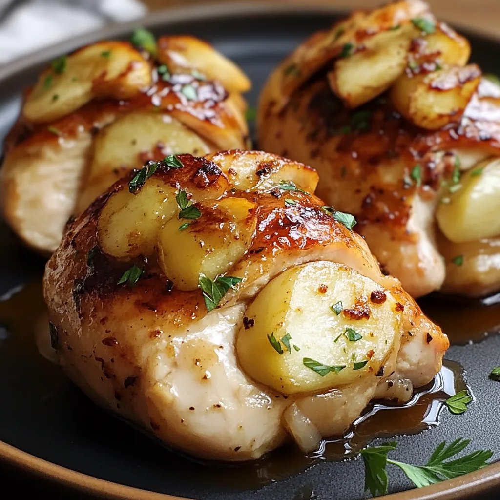 Apple and Brie Stuffed Chicken