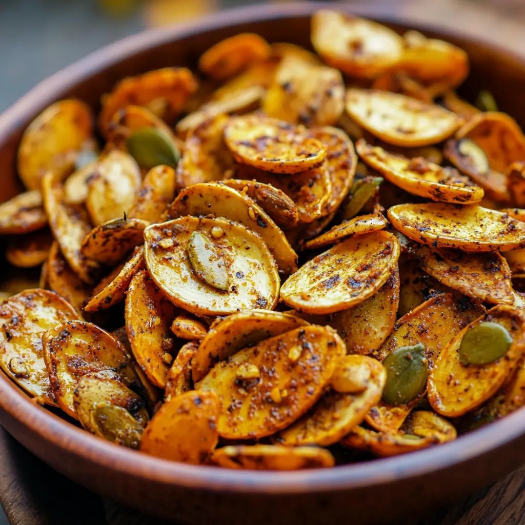 Spicy Air Fryer Pumpkin Seeds