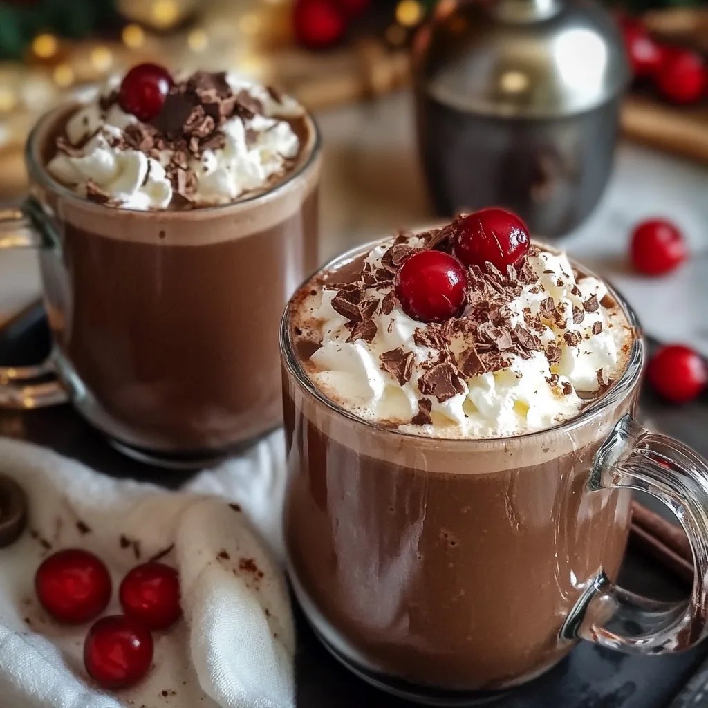 Chocolate Covered Cherry Hot Chocolate
