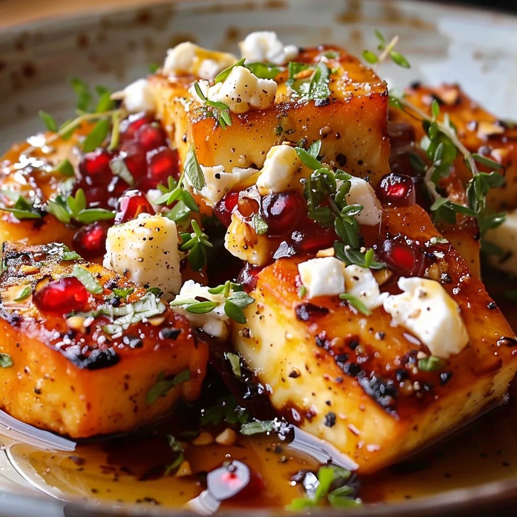 Baked Feta with Pomegranate & Honey