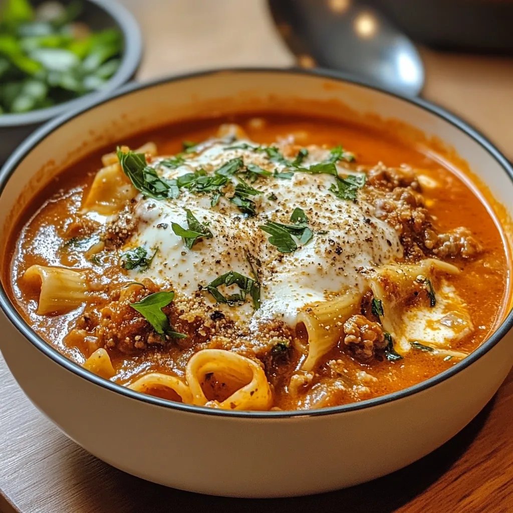 Lasagna Soup Lightly Spicy