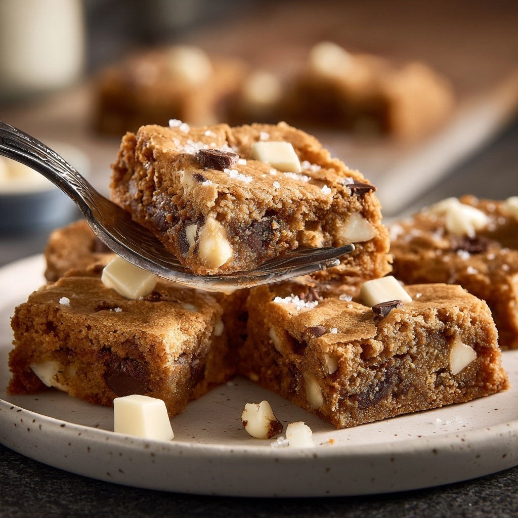 Chewy Cottage Cheese Blondies