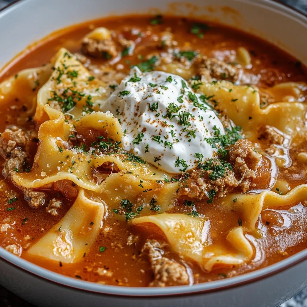 Easy One-Pot Lasagna Soup