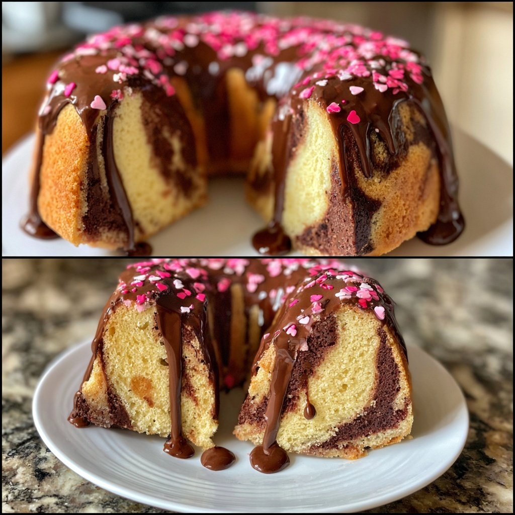 Galentine's Chocolate Marble Cake
